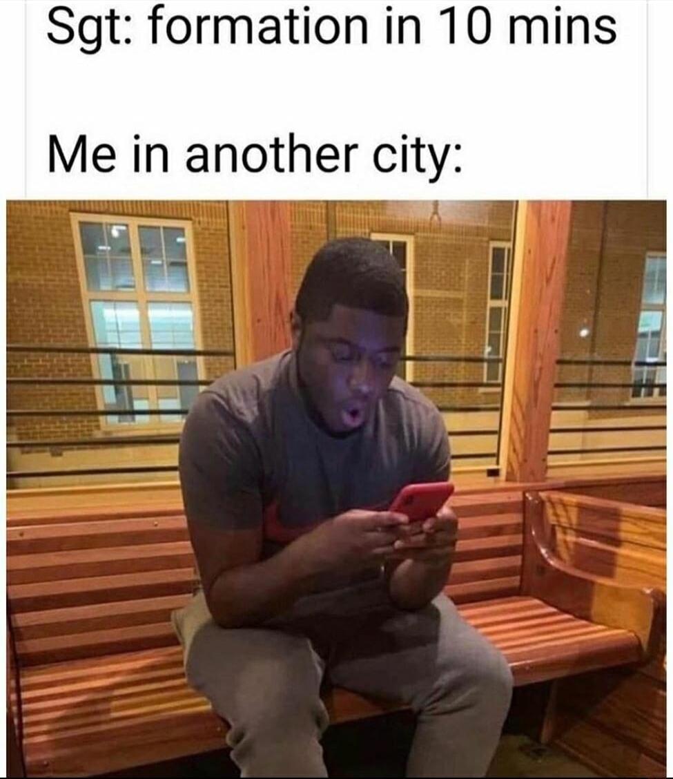 Sgt formation in 10 mins Me in another city uE 5