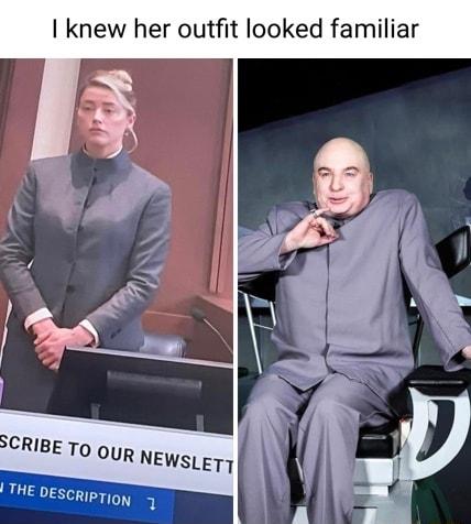 knew her outfit looked familiar