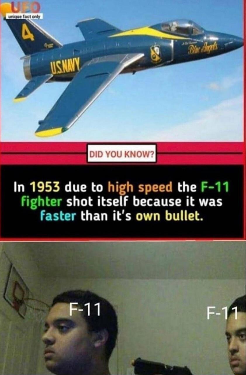 DID YOU KNOW LN LR TR the shot itself because it was EEL T G EU RIS W F 11 F 11