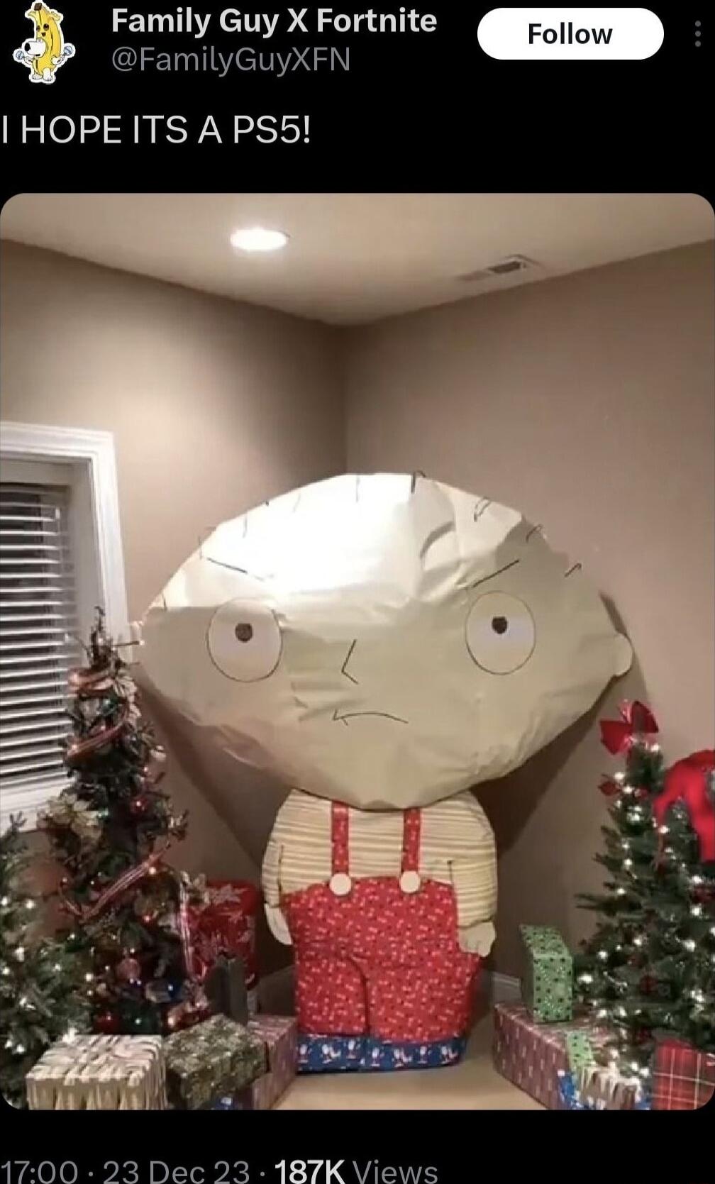 Famlly Guy X Fortmte m HOPE ITS A PS5