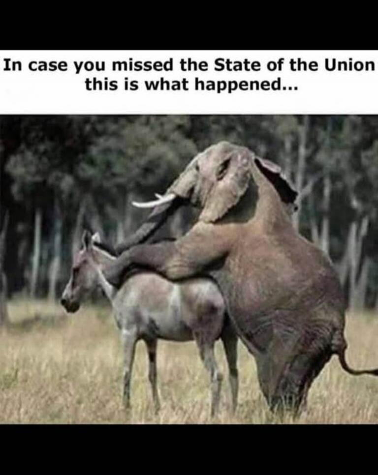 In case you missed the State of the Union this is what happened...