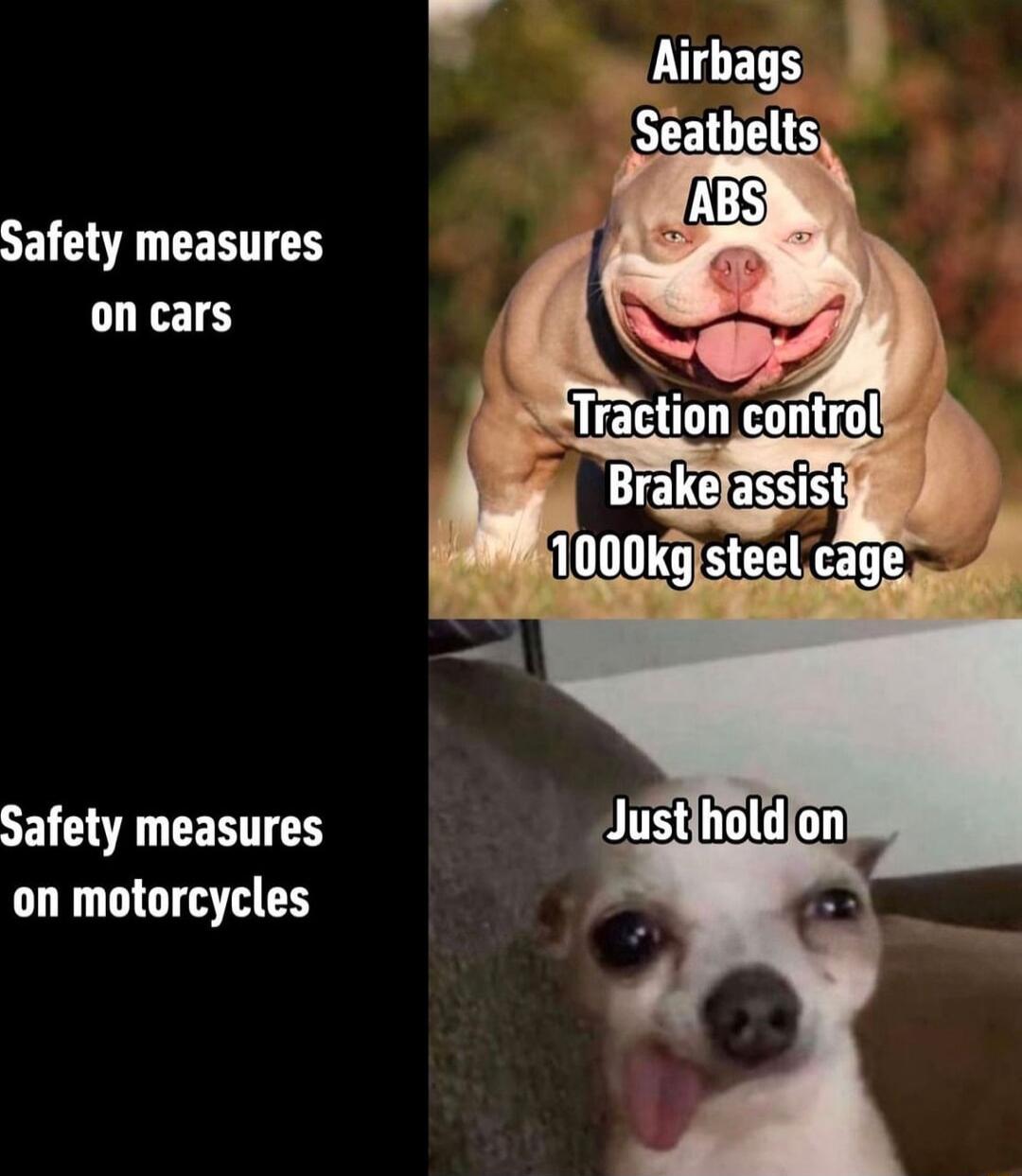 LAGELS Seathelts SEICVE CERTE on cars Safety measures on motorcycles