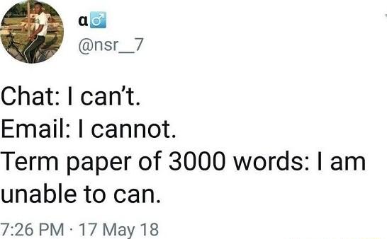 aci nsr_7 Chat cant Email cannot Term paper of 3000 words am unable to can 726 PM 17 May 18