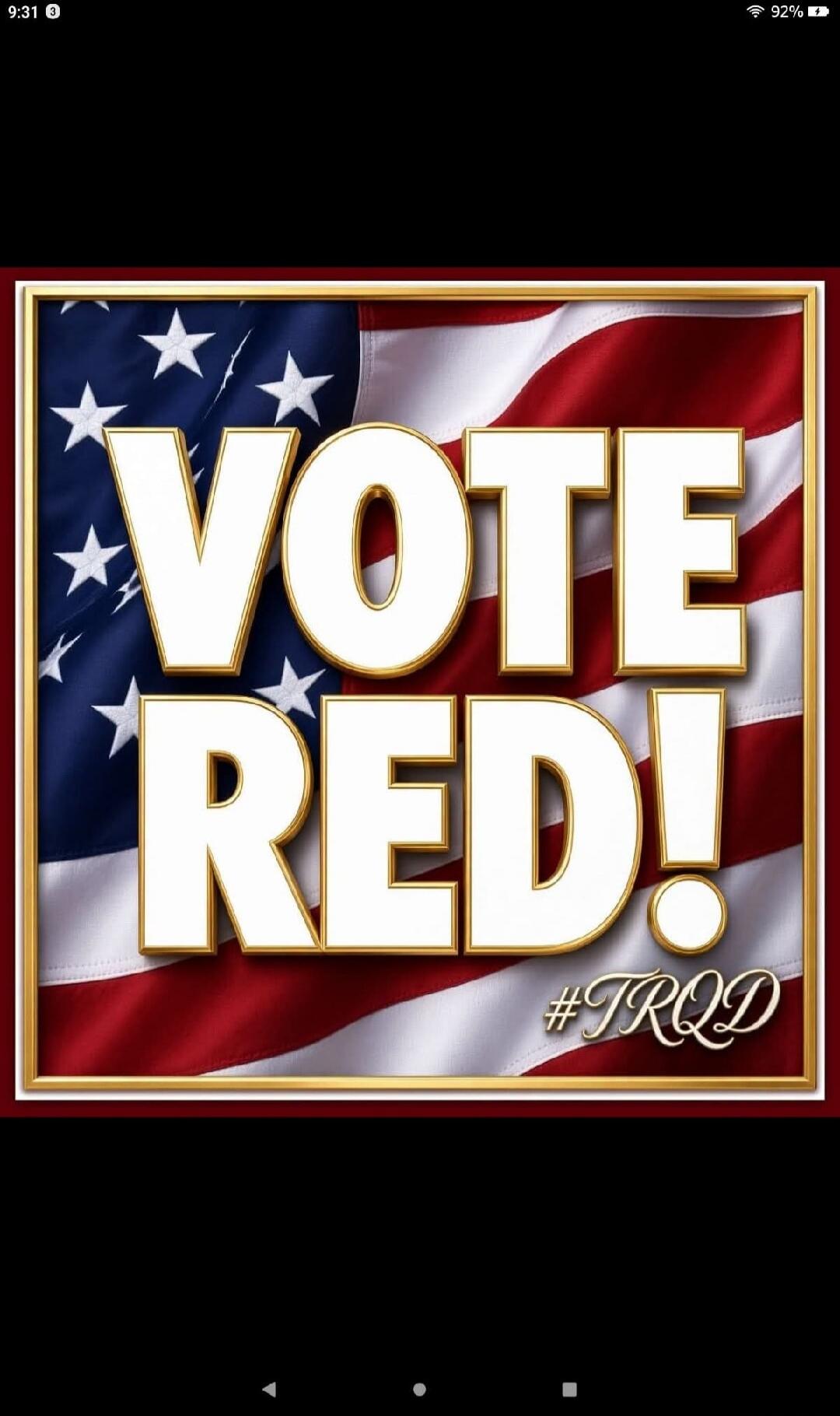 VOTE RED! #TRQD