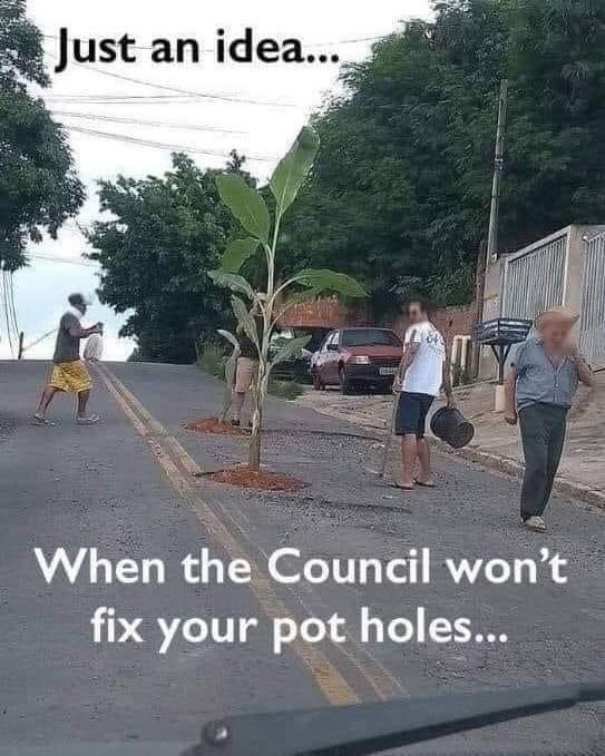 When the Council wont fix your pot holes