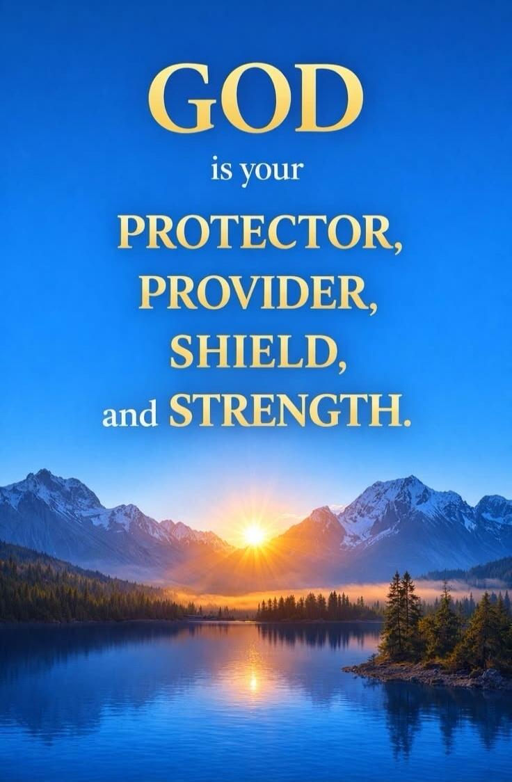 GOD is your PROTECTOR, PROVIDER, SHIELD, and STRENGTH.