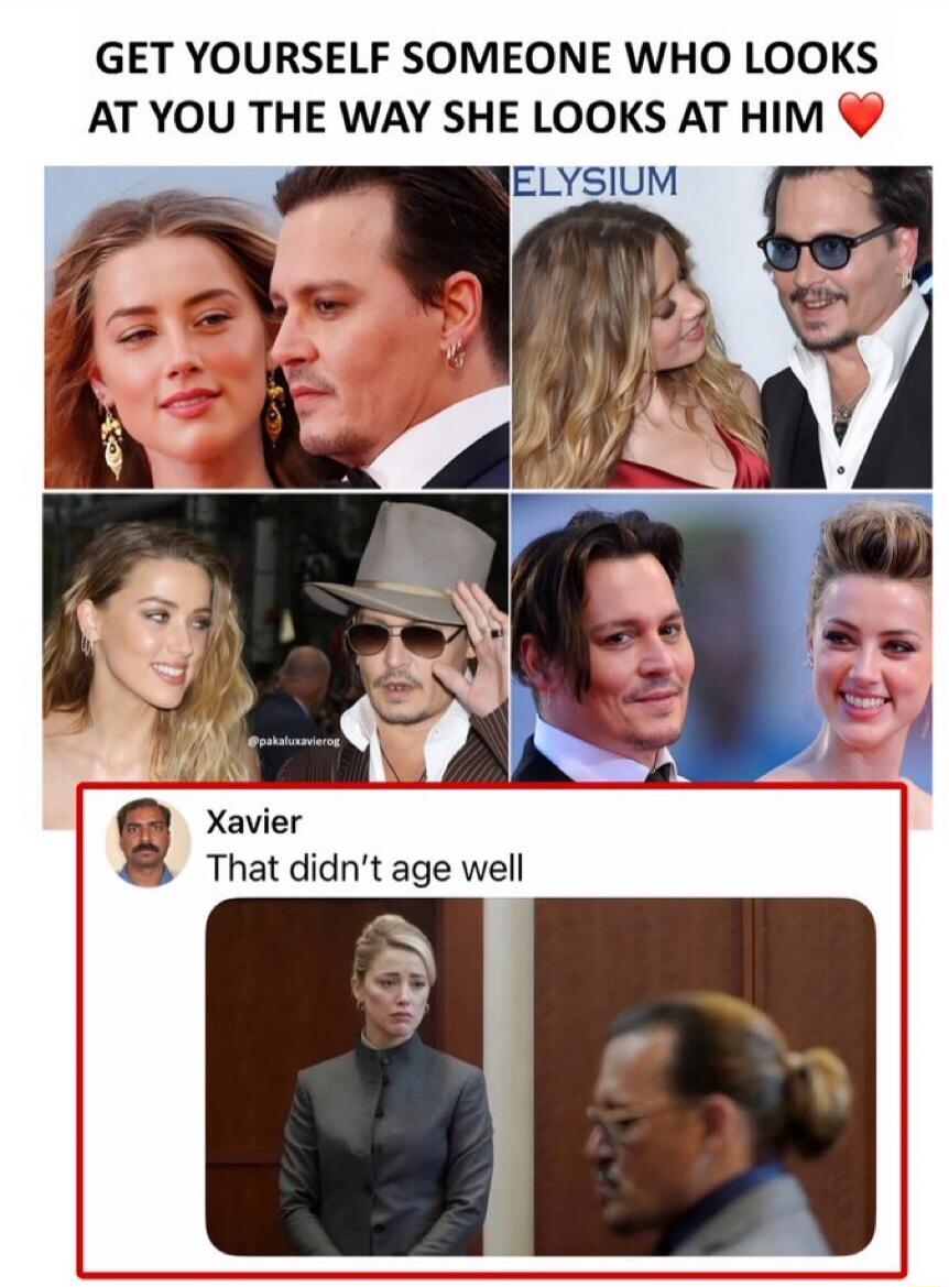 GET YOURSELF SOMEONE WHO LOOKS AT YOU THE WAY SHE LOOKS AT HIM ❤️ Xavier That didn't age well
