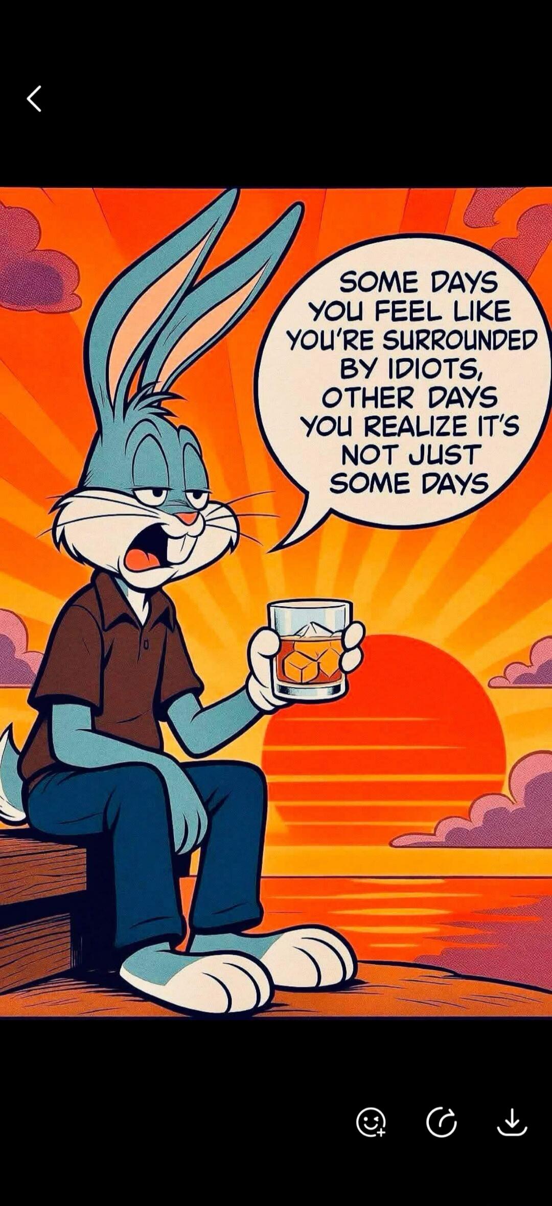 SOME DAYS YOU FEEL LIKE YOU'RE SURROUNDED BY IDIOTS, OTHER DAYS YOU REALIZE IT'S NOT JUST SOME DAYS