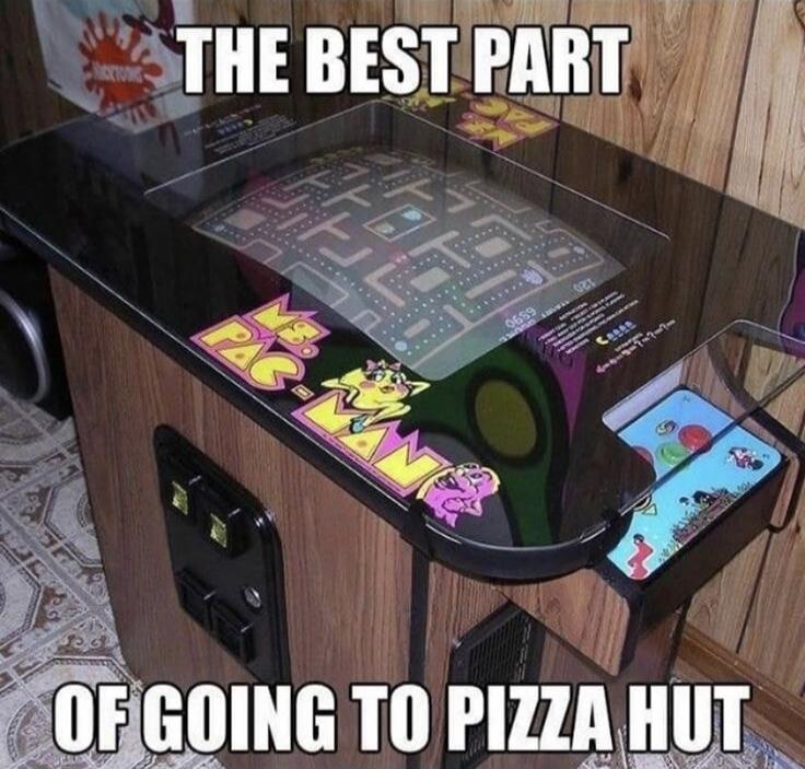 THE BEST PART OF GOING TO PIZZA HUT