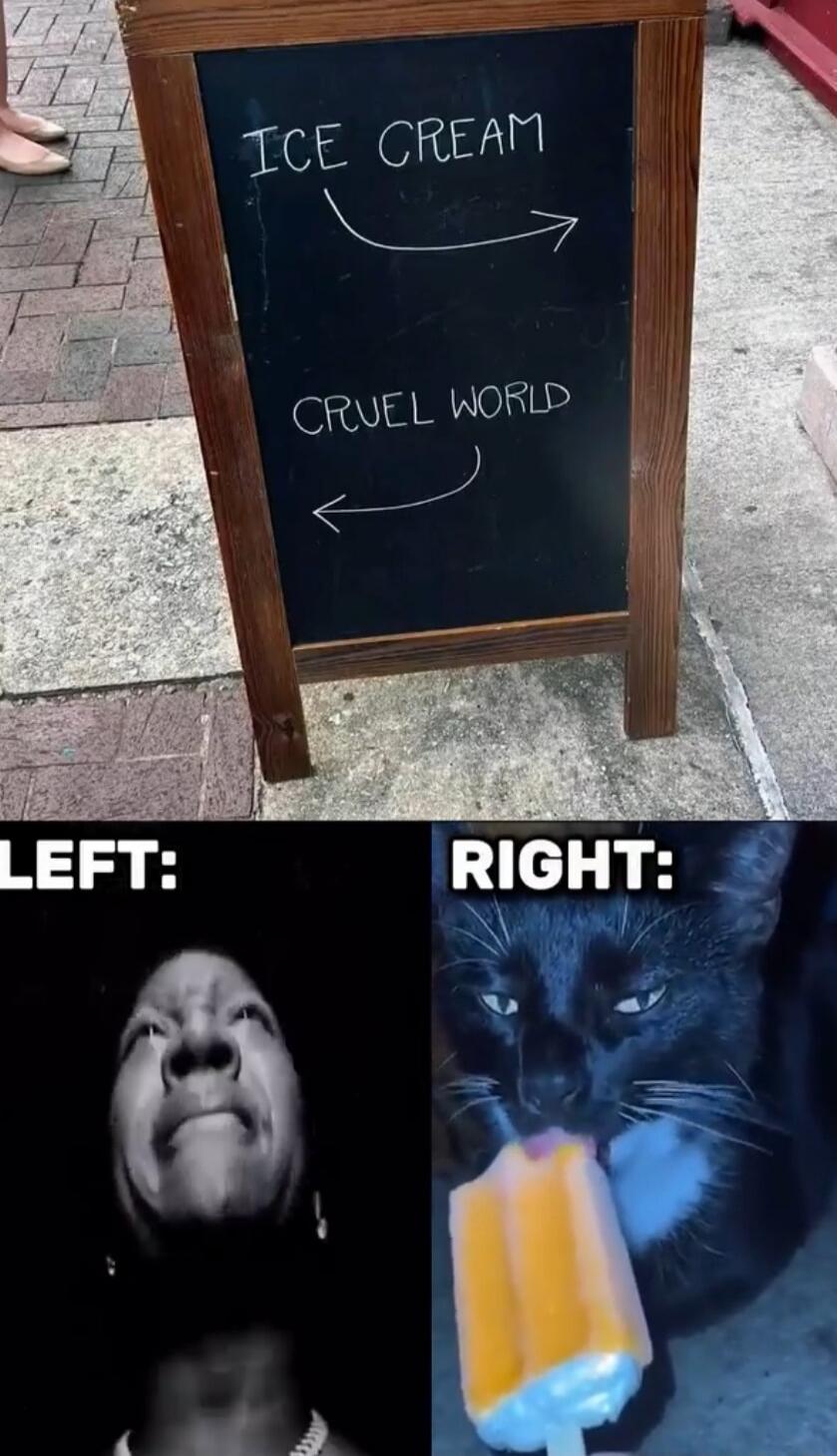 ICE CREAM
CRUEL WORLD