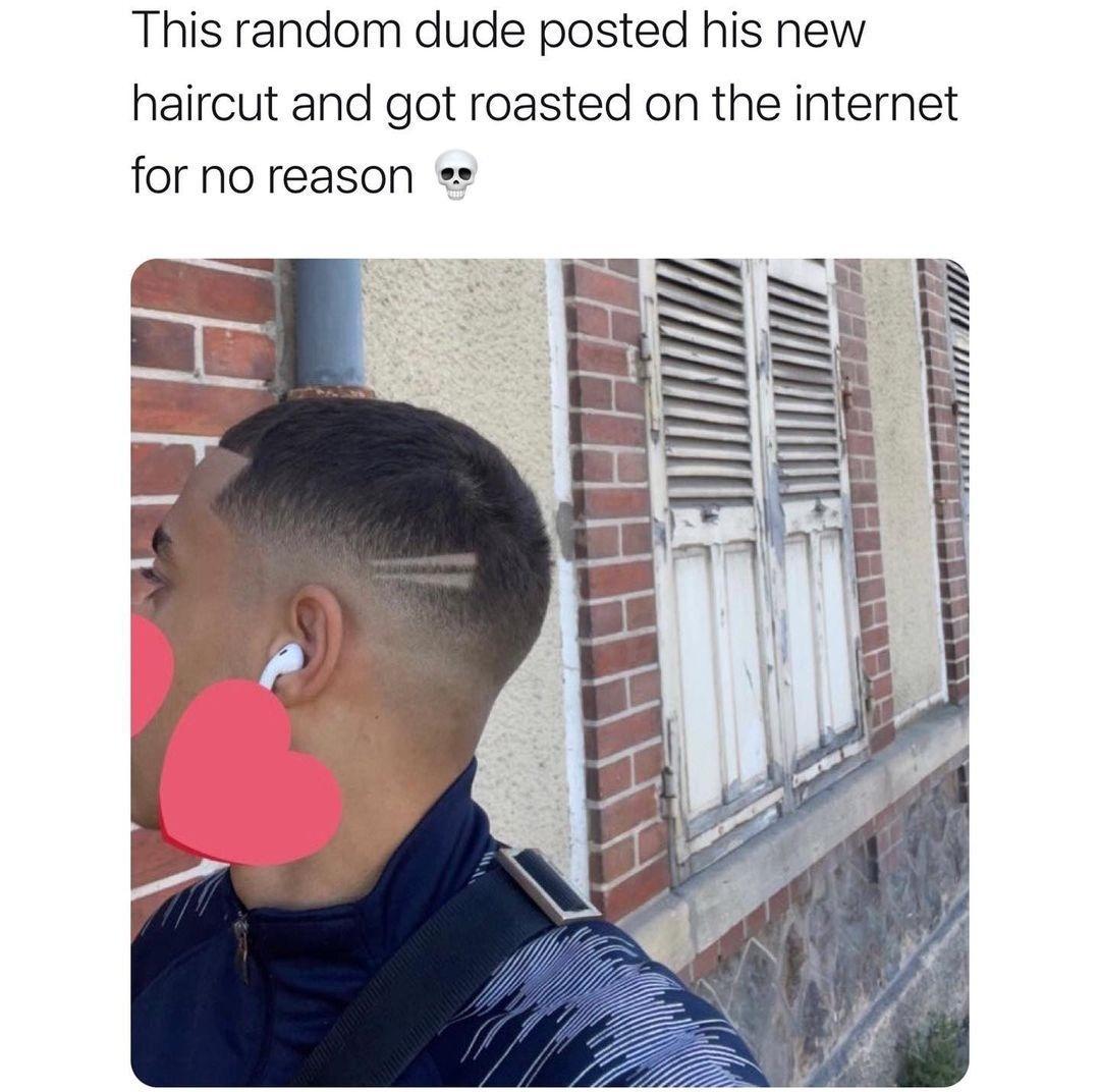 This random dude posted his new haircut and got roasted on the internet for no reason o