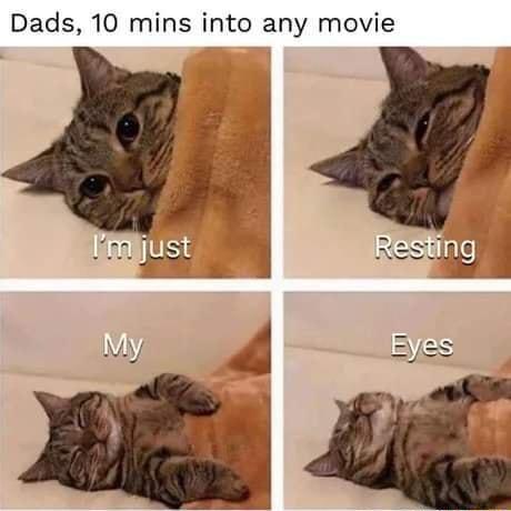 Dads 10 mins into any movie Ri 1