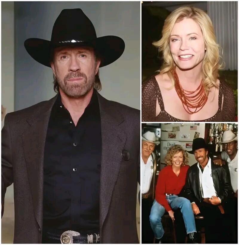 A collage of images featuring Chuck Norris and Sheree J. Wilson, known for their roles in the TV series Walker, Texas Ranger. One image shows Chuck Norris in a cowboy hat and suit, another shows Sheree J. Wilson smiling, and a third image depicts them together with other cast members, likely from the TV series.
