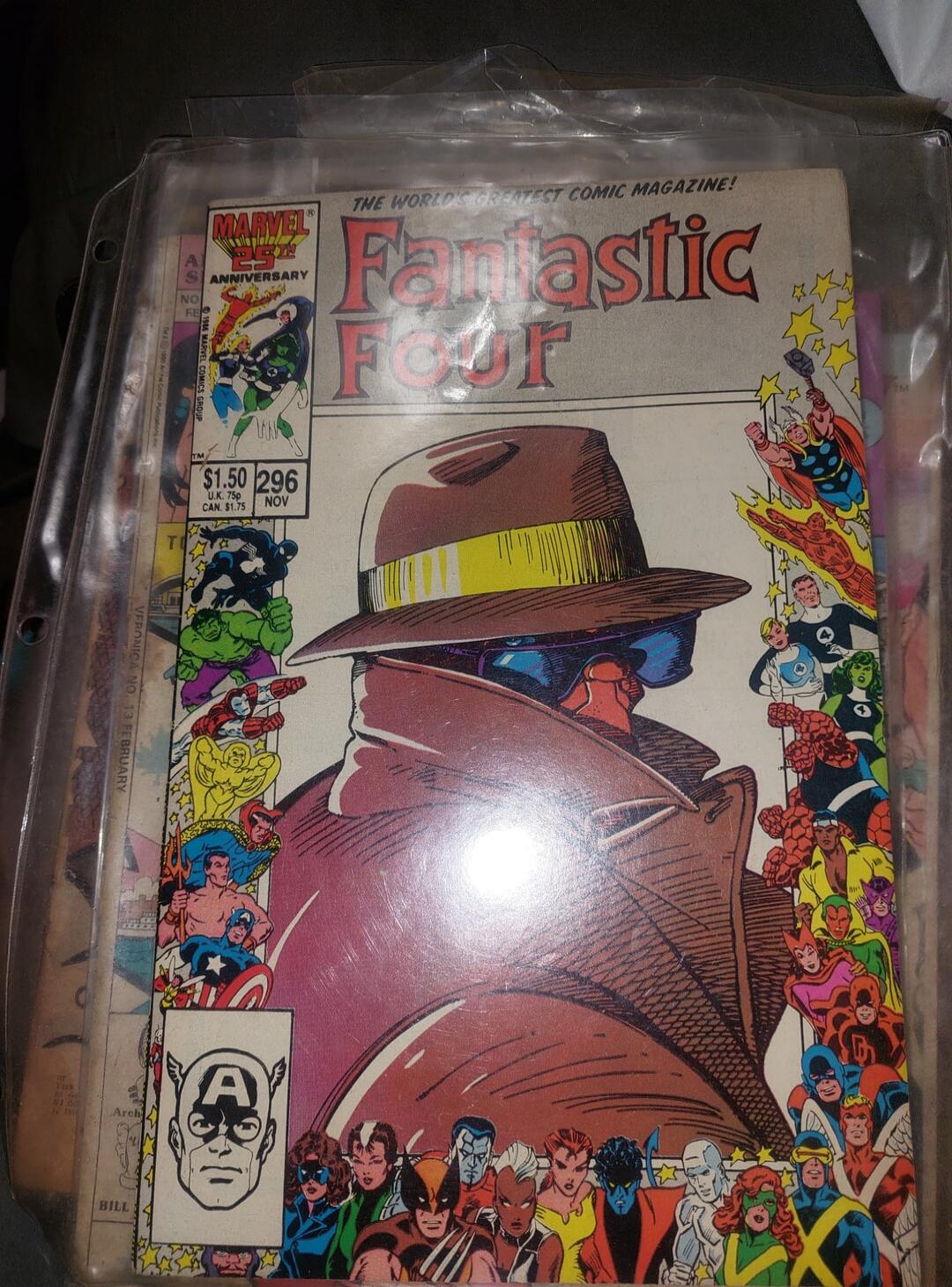 THE WORLD'S GREATEST COMIC MAGAZINE! Fantastic Four MARVEL 25th ANNIVERSARY $1.50 296 U.K. 75p CAN. $1.75 NOV © 1986 MARVEL COMICS GROUP