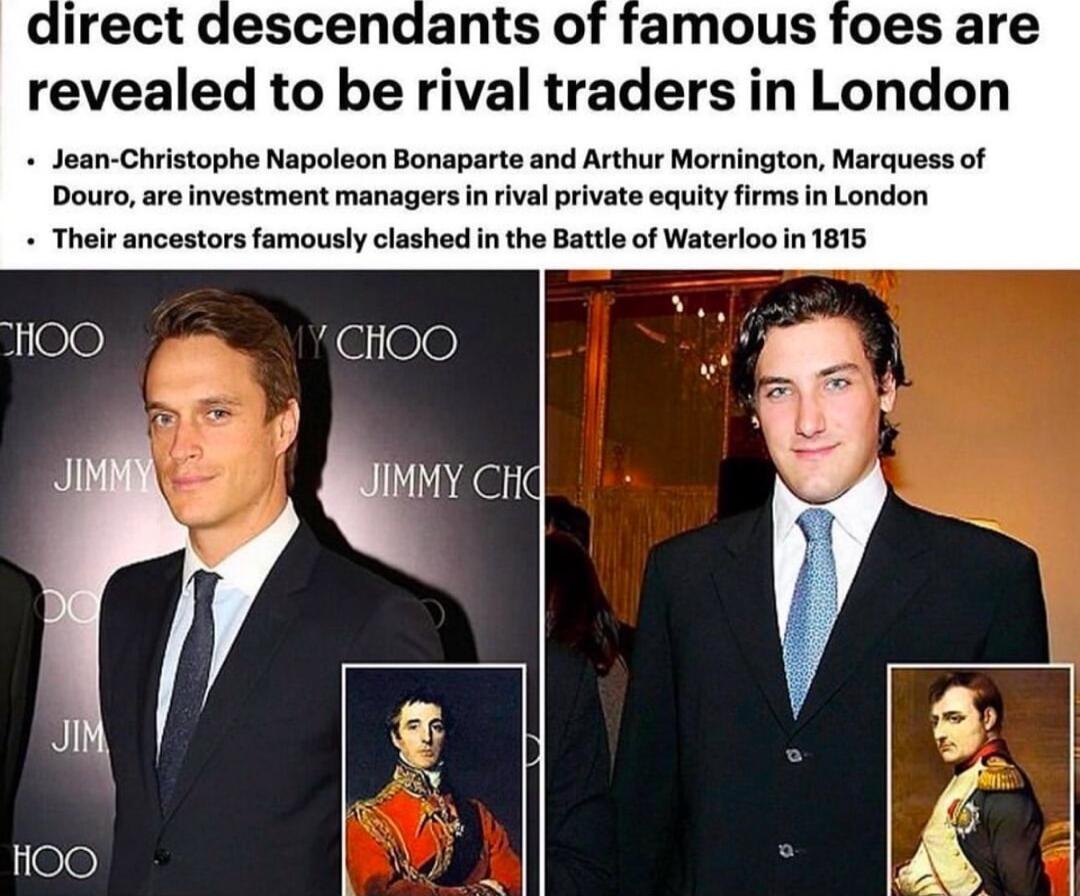 rect descendants of famous foes are revealed to be rival traders in London Jean Christophe Napoleon Bonaparte and Arthur Mornington Marquess of CHOO WMY CHq