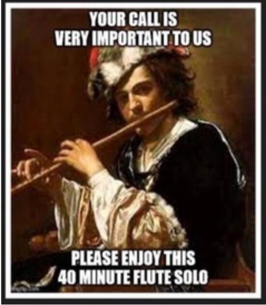 YOUR CALL IS VERY IMPORTANT TO US PLEASE ENJOY THIS 40 MINUTE FLUTE SOLO