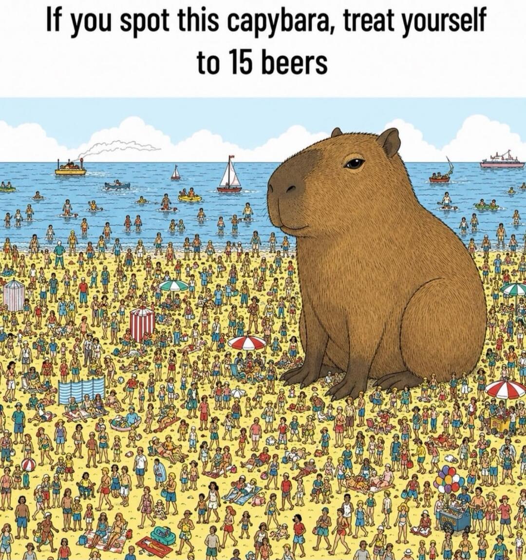 If you spot this capybara, treat yourself to 15 beers
