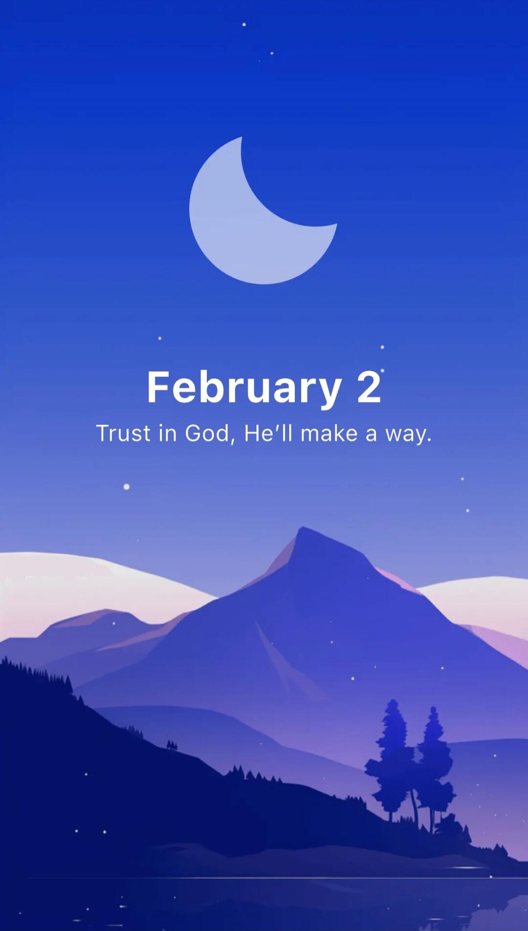February 2
Trust in God, He'll make a way.
Session ID: 1077206.