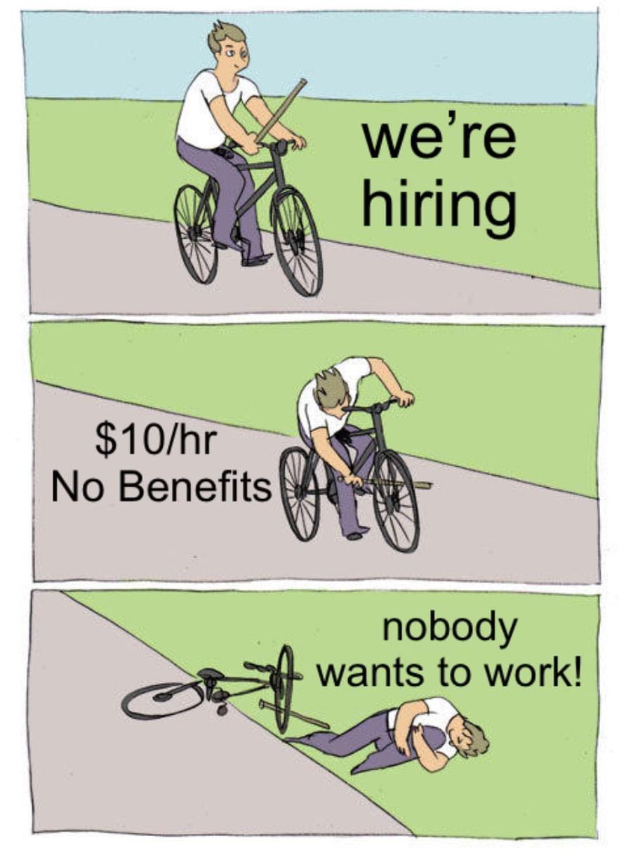 S nobody wants to work