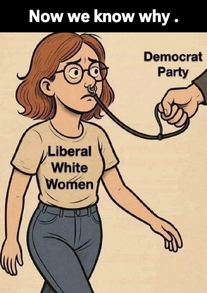 Now we know why. Liberal White Women. Democrat Party