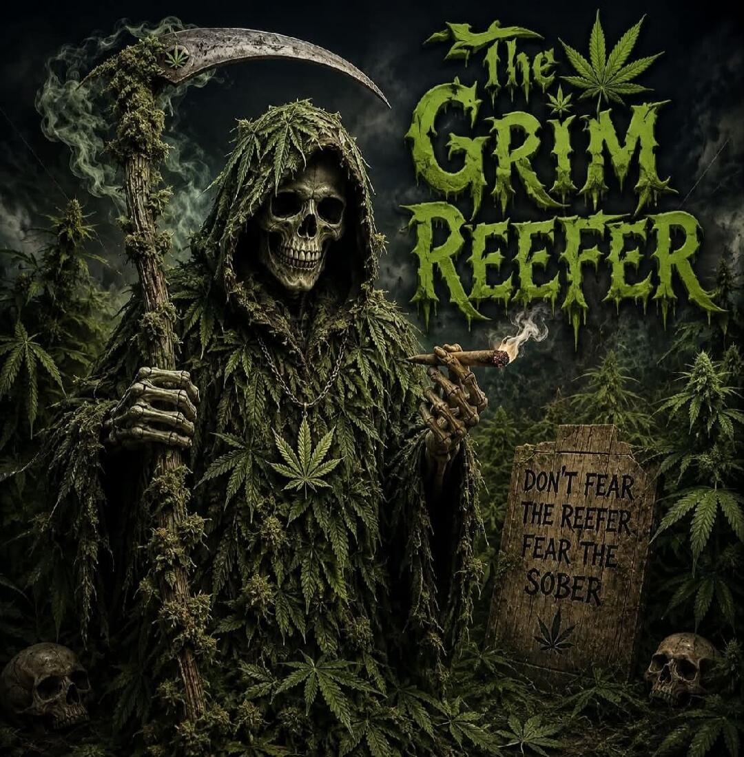 The Grim Reefer. Don't fear the reefer, fear the sober.