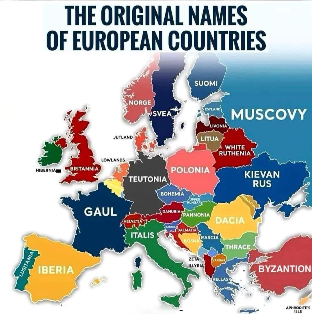 THE ORIGINAL NAMES OF EUROPEAN COUNTRIES KIEVAN RUS