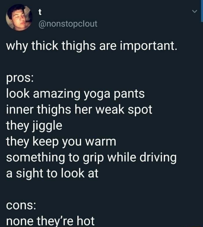 nonstopclout why thick thighs are important seLH e1o EINEVA s R I ENETI inner thighs her weak spot LA ee LUEACE R IRYE LYol el iaTTaTo R o X o RWYiaT1 Re Tale a sight to look at cons none theyre hot