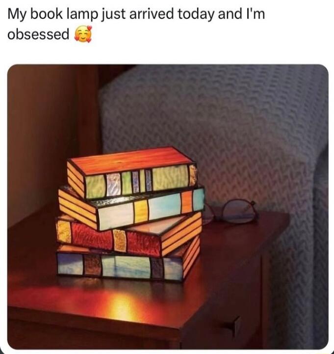 My book lamp just arrived today and Im obsessed