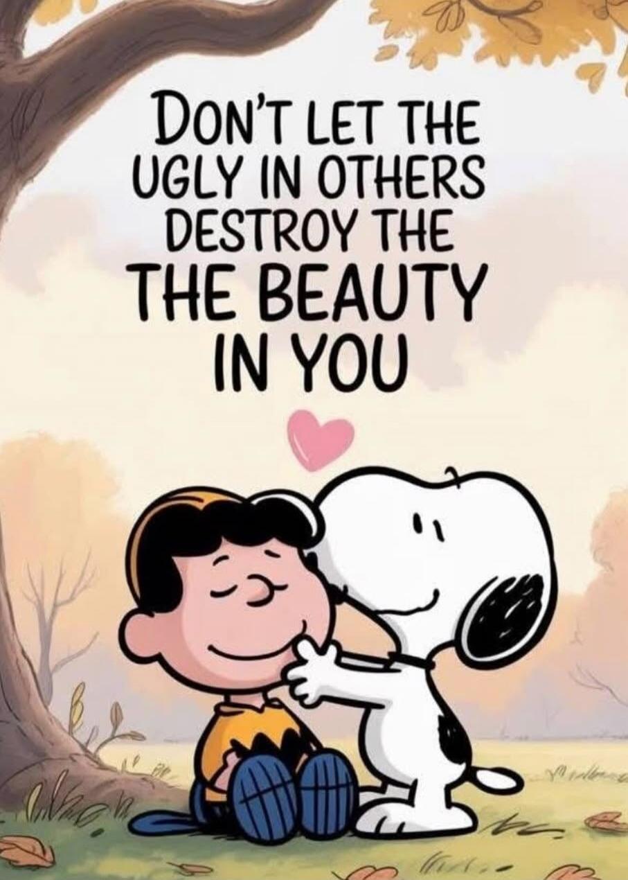 Don't let the ugly in others destroy the beauty in you