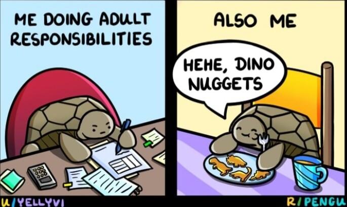 ME DOING ADULT ALSO ME RESPONSIBILITIES