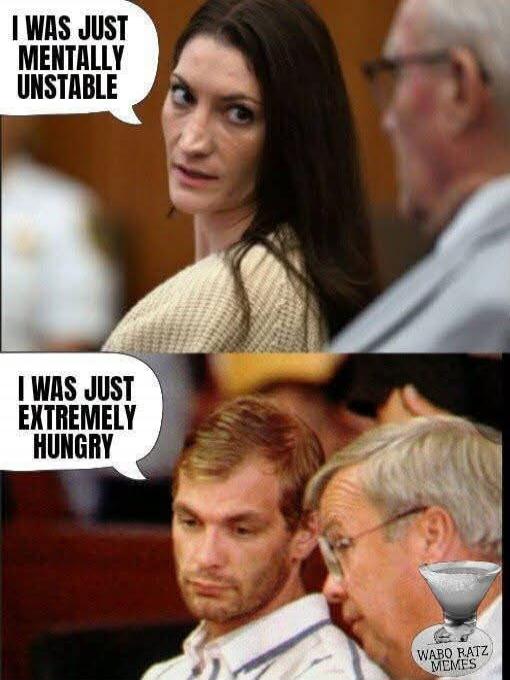 I WAS JUST MENTALLY UNSTABLE. I WAS JUST EXTREMELY HUNGRY. WABO RATZ MEMES