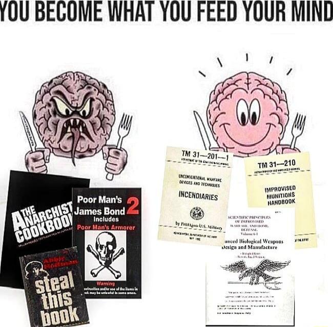 YOU BEGOME WHAT YOU FEED YOUR MINE