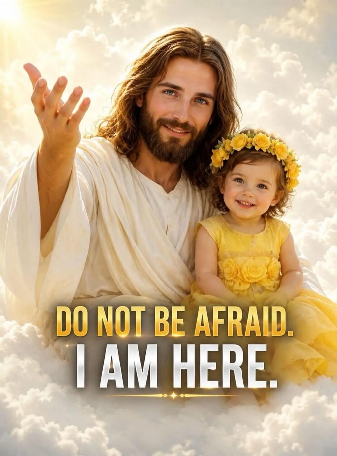 DO NOT BE AFRAID. I AM HERE.