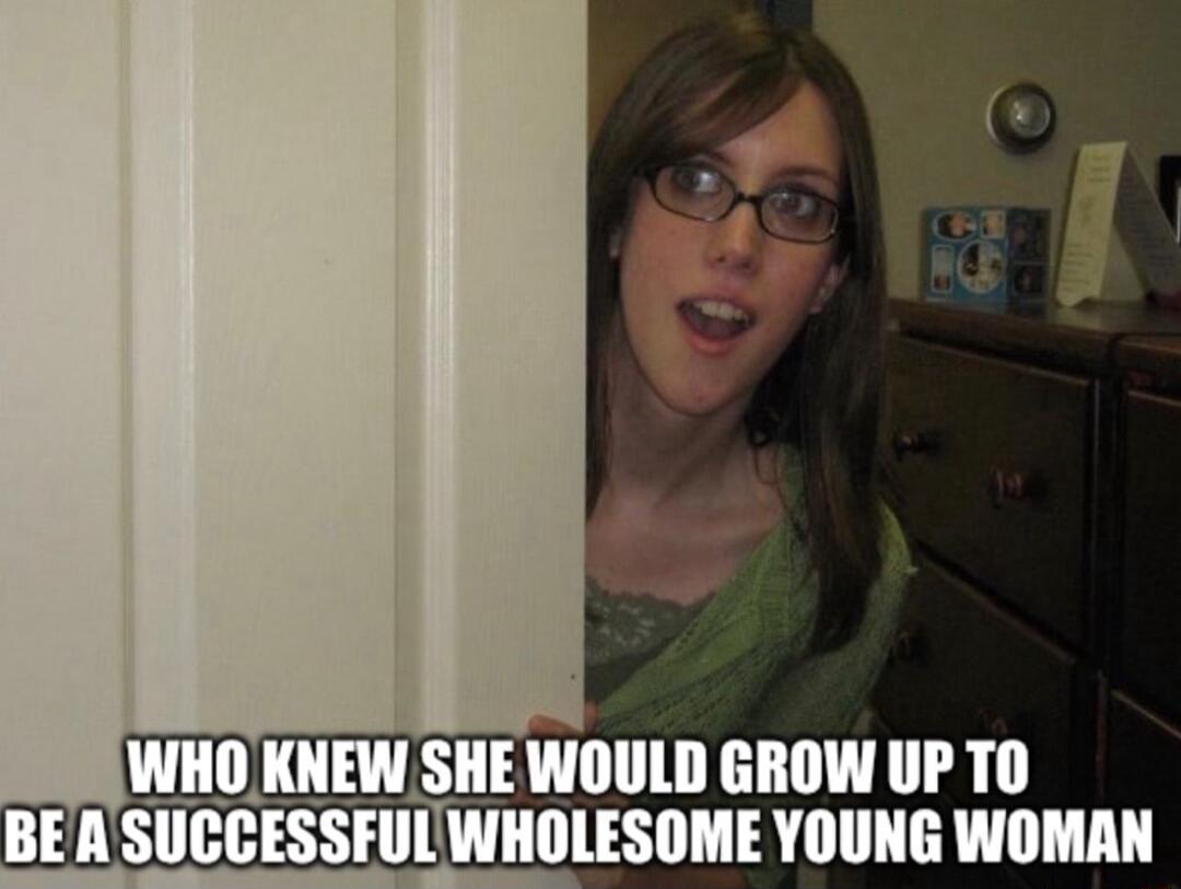 WHO KNEW SHE WOULD GROW UP TO BE A SUCCESSFULWHOLESOME YOUNG WOMAN