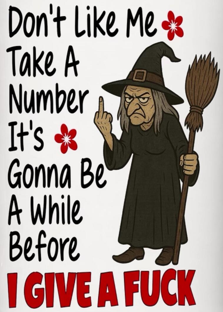 Don't Like Me Take A Number It's Gonna Be A While Before I GIVE A FUCK