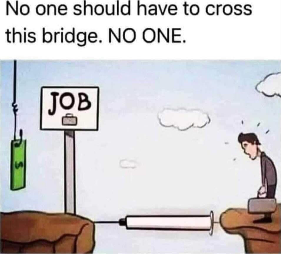 No one should have to cross this bridge NO ONE T 3