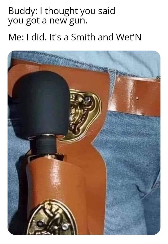 Buddy thought you said you got a new gun Me did Its a Smith and WetN