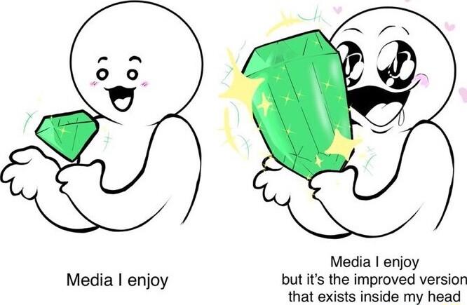 Media enjoy Media enjoy but its the improved version that exists inside my head