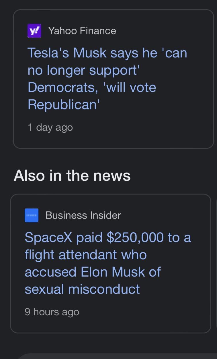 A aloTe N SilaFTglelY Teslas Musk says he can gloRleglo TaUoolog DISTpglelelr1 S RYo atTe0leler 1g e EVR Tolo IR R A CCE Business Insider SpaceX paid 250000 to a illeg1e1ntlaTe ETaI Y gTo FTetolUETTo W o WY V1Y 0 sexual misconduct 9 hours ago