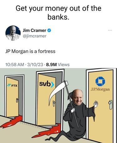 Get your money out of the banks Jim Cramer jimcramer JP Morgan is a fortress 1058 AM 31023 89M Views