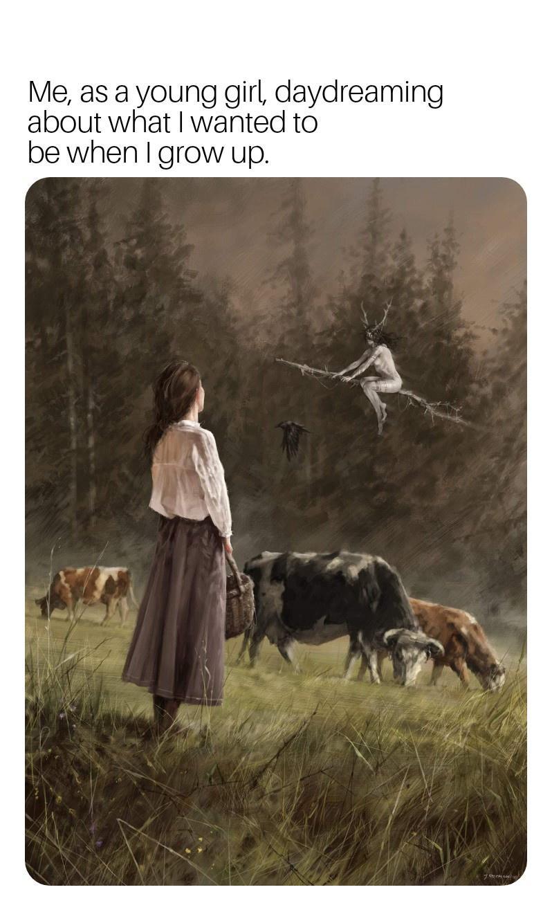 Me as a young girl daydreaming about what wanted to be when grow up