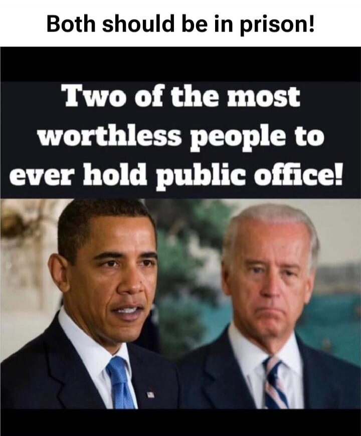 Both should be in prison! Two of the most worthless people to ever hold public office!