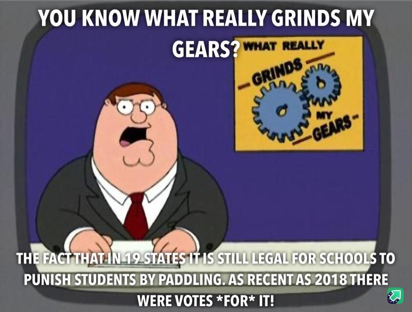 VLR GTOLAYL EYRH SRR AT A GEARS PUNISH STUDENTS TS RECENT AS 2018 THERE WERE VOTES FOR IT 4