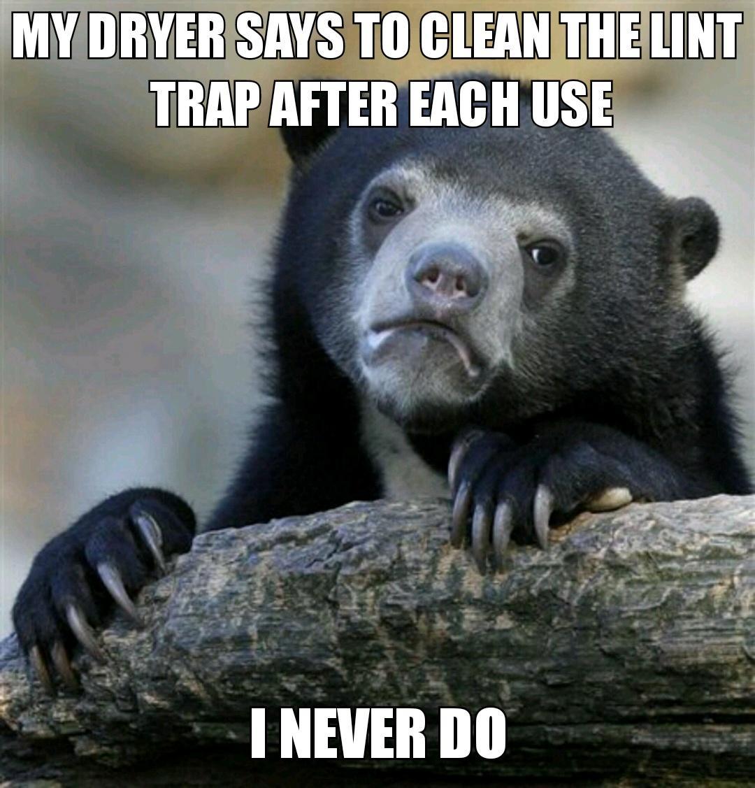 EW DRYER SAYtS LINT