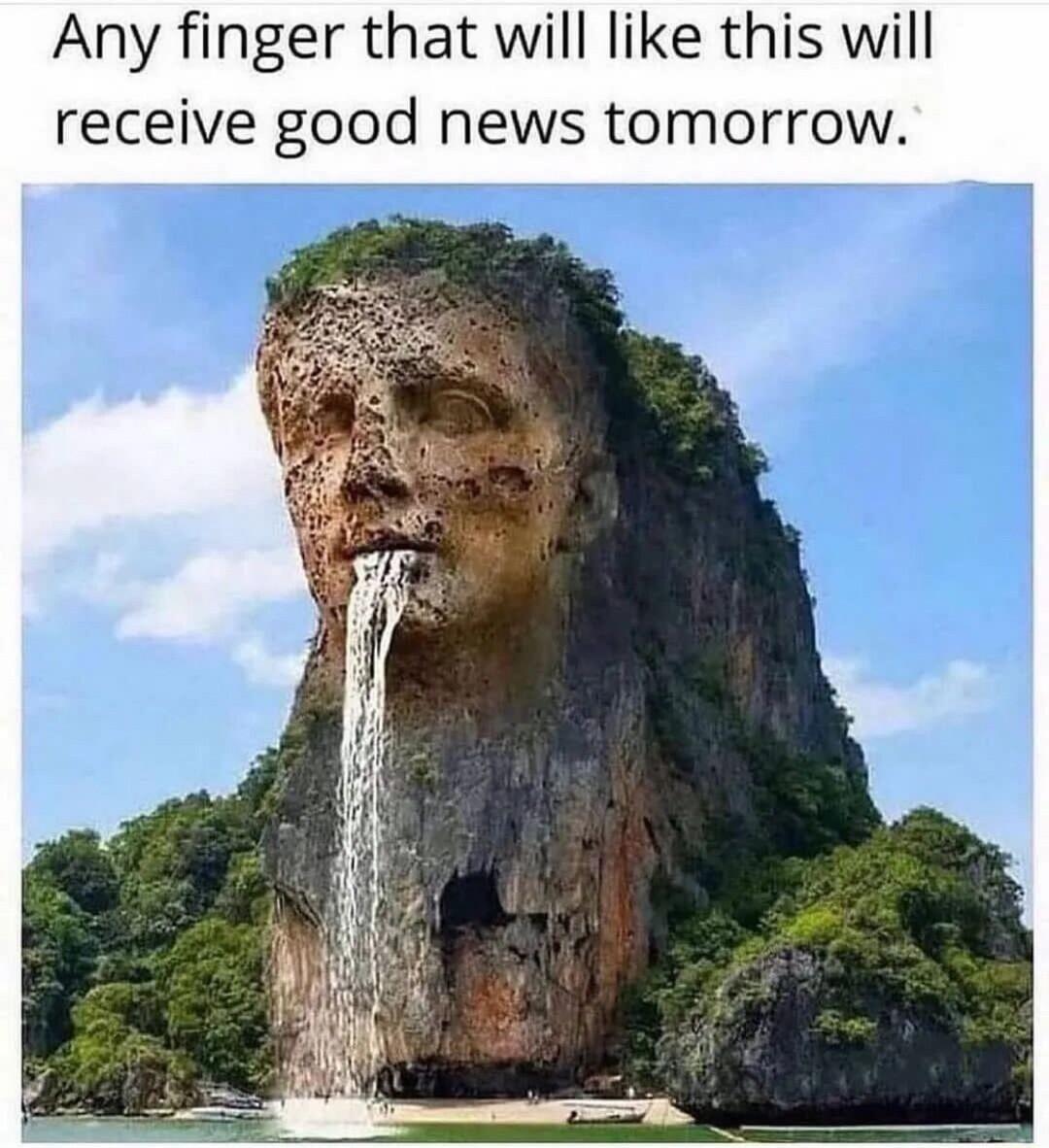 Any finger that will like this will receive good news tomorrow