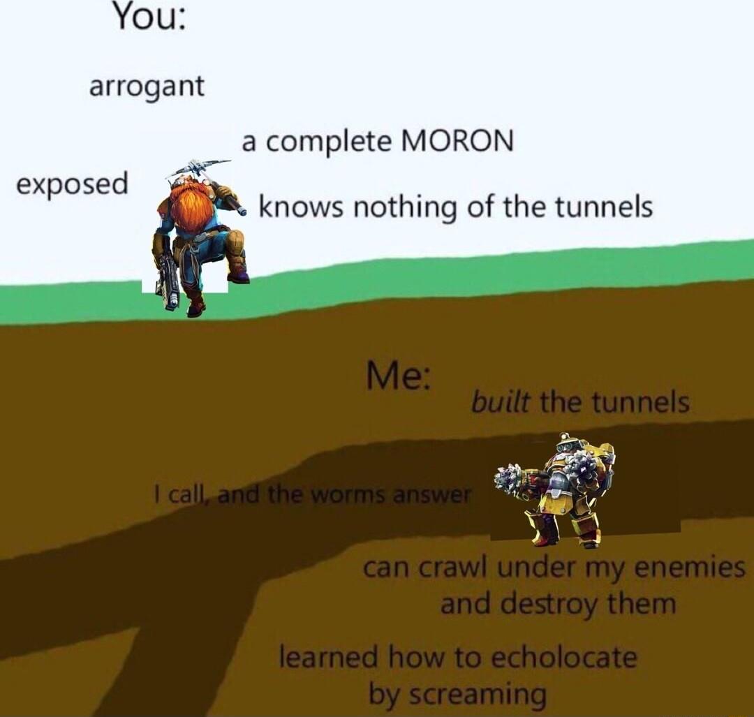 arrogant a complete MORON exposed knows nothing of the tunnels