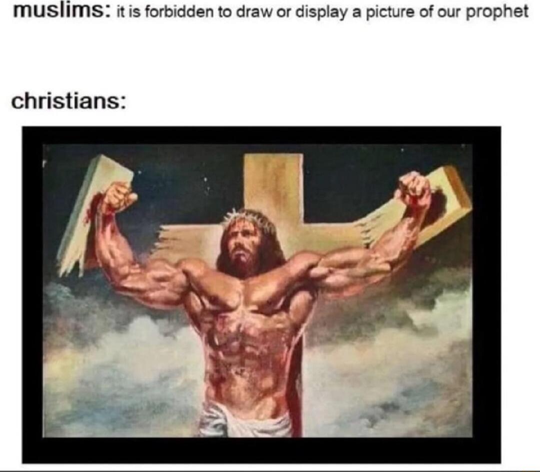 muslims itis forbidden to draw or display a pi christians