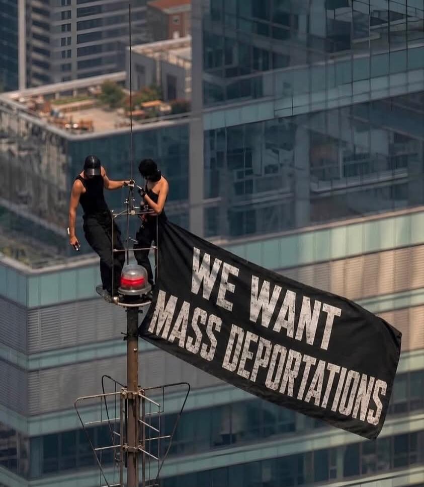 WE WANT MASS DEPORTATIONS