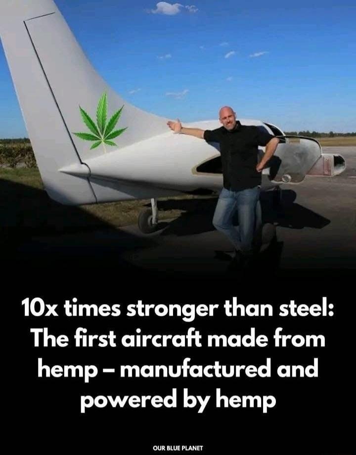 10x times stronger than steel: The first aircraft made from hemp – manufactured and powered by hemp