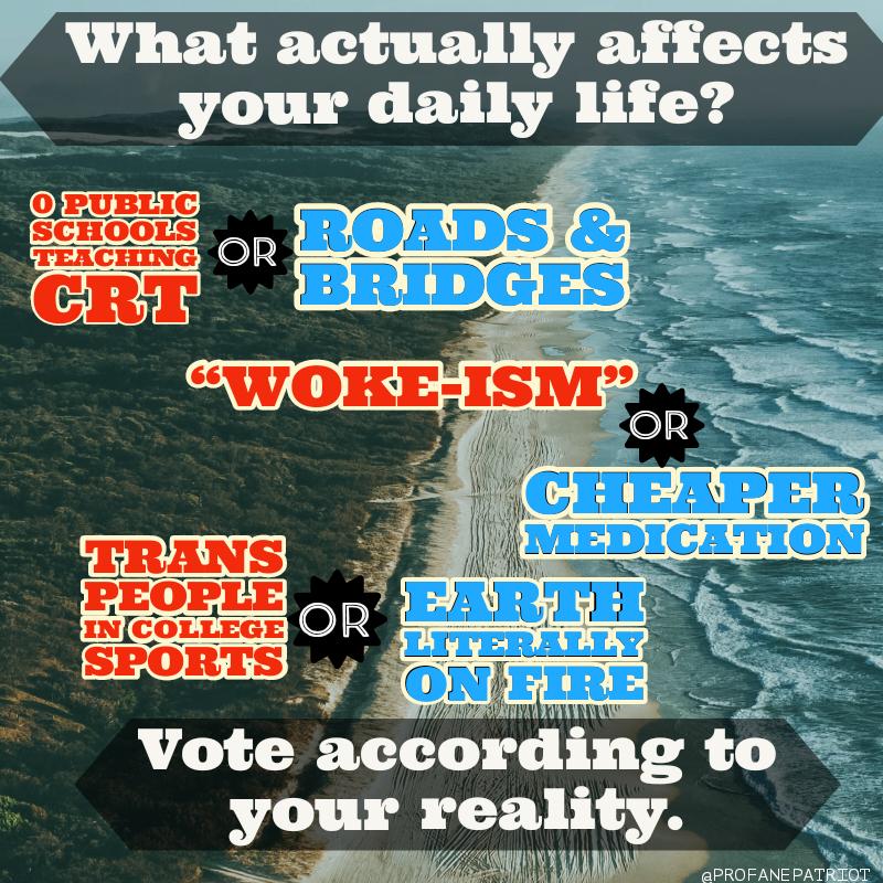 What actually affects your daily life y e Vote according to your reality VIO i